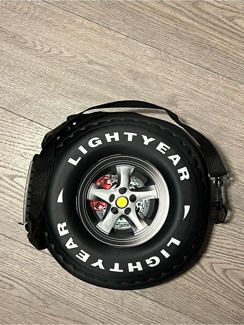 Tire-Shaped Crossbody Bag